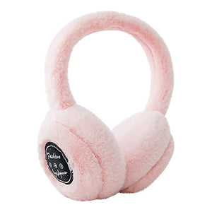 MatureGirl Winter Warm Velvet Bluetooth Headset, Unisex Wireless Stereo Gaming Headphones Head-Mounted Earphones Music Computer Game Over Ear Headphones for Kids Adult (Pink)