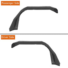 Load image into Gallery viewer, Hooke Road JL/JT Rugged Front Fender Flares for 2018-2023 Jeep Wrangler JL &amp; Gladiator JT (2PCS Flat Steel Fenders)
