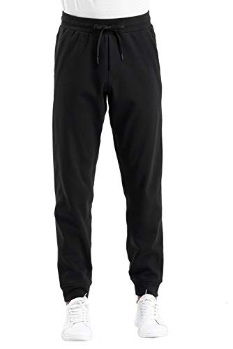 Load image into Gallery viewer, THE GYM PEOPLE Men's Fleece Joggers Pants with Deep Pockets Athletic Loose-fit Sweatpants for Workout, Running, Training (Small, Fleece Lined-Black)