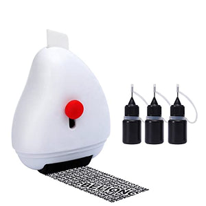 Belioncry Identity Theft Protection Roller Stamp 2.0 Generation with Ceramic Box Opener ID Police Block Address and Protect Your Privacy Information Self-Inking Roller Stamp