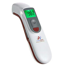 Load image into Gallery viewer, Amplim No Touch Forehead Thermometer, Infrared Digital Temperature for Babies Kids Adults, Touchless Hospital Medical Grade Temp, FSA HSA Eligible, Red White
