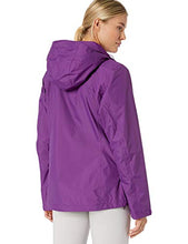 Load image into Gallery viewer, Columbia Women&#39;s Pouration Waterproof Rain Jacket, Wild Iris, Large
