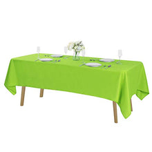 Load image into Gallery viewer, Rectangle Tablecloth 90x132 inch Washable Polyester Fabric Table Cloth for Wedding Party Dining Banquet Decoration（90x132, Teal）
