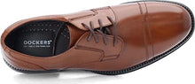 Load image into Gallery viewer, Dockers Mens Garfield Dress Cap Toe Oxford Shoe - Wide Widths Available, Tan, 11 M

