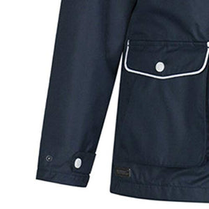 Womens Plus Size Raincoat Rain Jacket Water-Resistant Hooded Quick Dry Athletic Windbreaker Zipper Hoodie Coat Jacket Memela Navy