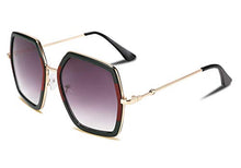 Load image into Gallery viewer, FEISEDY Women Large Hexagon Inspired Sunglasses Fashion Irregular Design Style Geometric B2503
