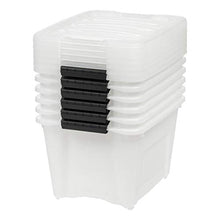 Load image into Gallery viewer, IRIS USA TB-17 19 Quart Stack &amp; Pull Box, Multi-Purpose Storage Bin, 6 Pack, Pearl
