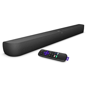Roku Smart Soundbar, 4K/HD/HDR streaming media player & exceptional audio includes Roku voice remote
