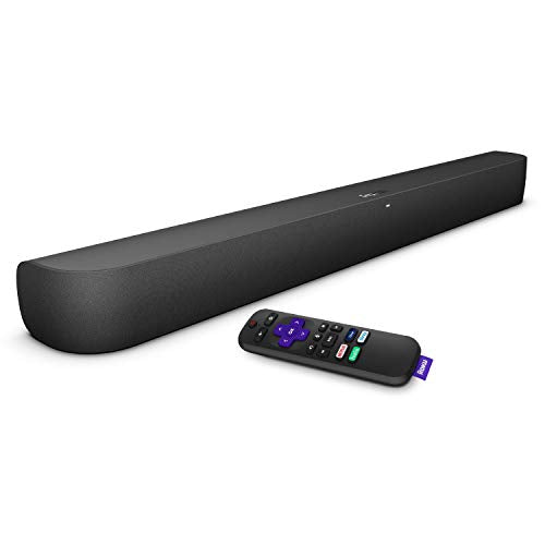 Roku Smart Soundbar, 4K/HD/HDR streaming media player & exceptional audio includes Roku voice remote