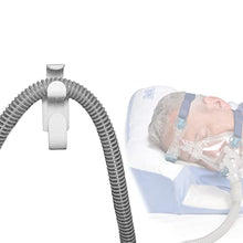 Load image into Gallery viewer, CPAP Hose Hanger with Anti-Skid Function，CPAP Hose Organizer and Headband Hook Combined into one. Provide Stable and Tangle Free CPAP Pipeline System to Make You Sleep Better
