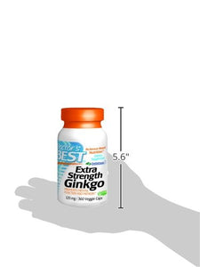 Doctor's Best Extra Strength Ginkgo, Non-GMO, Vegan, Gluten Free, Soy Free, Promotes Mental Function and Memory, 120 mg, 360 Count (Pack of 1)