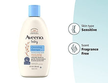 Load image into Gallery viewer, Aveeno Baby Cleansing Therapy Moisturizing Baby Body Wash with Natural Oatmeal &amp; ProVitamin B5, Gentle Tear-Free Baby Bath Wash for Sensitive &amp; Eczema-Prone Skin, Hypoallergenic, 8 oz
