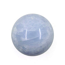 Load image into Gallery viewer, WindBell Large Blue Celestite Sphere Natural Ball Energy Stone Decoration
