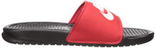 Load image into Gallery viewer, Nike Men&#39;s Benassi Just Do It Slide Sandal, Black/White-University Red, 11 Regular US
