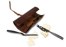 Load image into Gallery viewer, Boska Cheese Knife Set Monaco+ Black with Leather Case
