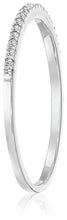 Load image into Gallery viewer, Dazzlingrock Collection 0.08 Carat (ctw) 10K Round White Diamond Ladies Anniversary Wedding Band, White Gold, Size 7
