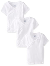 Load image into Gallery viewer, Gerber Unisex-Baby Newborn 3 Pack Short Sleeve Side Snap Shirt, White, Newborn
