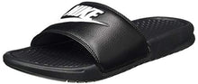 Load image into Gallery viewer, Nike Men&#39;s Benassi Just Do It Athletic Sandal, Black/White Noir/Blanc, 10.0 Regular US
