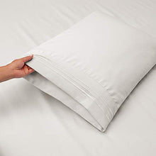 Load image into Gallery viewer, Clara Clark Bed Sheets, Premier 1800 Series 4 Piece Bed Sheet Set, Deep Pocket, Wrinkle, Fade, Stain Resistant, Luxury Soft Bedding Sheets &amp; Pillowcases, Full, White
