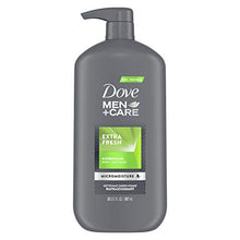 Load image into Gallery viewer, Dove Men+Care Body Wash for Men's Skin Care Extra Fresh Effectively Washes Away Bacteria While Nourishing Your Skin 30 oz
