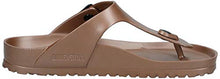 Load image into Gallery viewer, Birkenstock Women's Gizeh Metallic Copper EVA Sandals 39 (US Women's 8-8.5)
