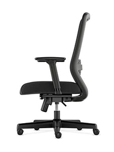 HON BSXVL721LH10 Exposure Mesh Task Computer Chair with 2-Way Adjustable Arms for Office Desk, Black (HVL721), Back