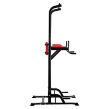 Load image into Gallery viewer, PUPZO Pull Up Bars Power Tower Workout Dip Stands Push-Up Station Strength Training Fitness Equipment for Home Gym (Red &amp; Black)
