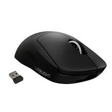Load image into Gallery viewer, Logitech G PRO X SUPERLIGHT Wireless Gaming Mouse, Ultra-Lightweight, HERO 25K Sensor, 25,600 DPI, 5 Programmable Buttons, Long Battery Life, Compatible with PC / Mac - Black
