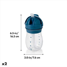 Load image into Gallery viewer, OXO Tot Transitions Straw Cup 9 oz - Navy - 2 Pack
