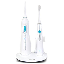 Load image into Gallery viewer, ToiletTree Products Poseidon Oral Irrigator and Sonic Toothbrush Inductive Charging Combo Set, Multiple Users, Rechargeable

