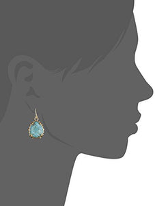 Barse Jubilee Teardrop Bronze and Turquoise Earrings