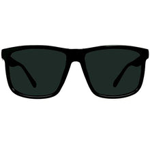 Load image into Gallery viewer, Locs Gangster Oversized Rectangular Horn Rim Sunglasses All Black
