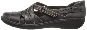 Clarks womens Ashland Spin Q Slip On Loafer, Black, 8.5 US