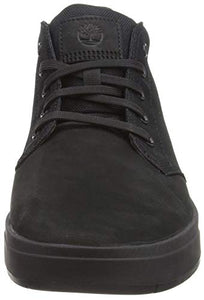 Timberland Mens Davis Square Chukka Boot, Black/Black Blackout Nubuck, 10.5
