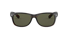 Load image into Gallery viewer, Ray-Ban unisex adult Rb2132 New Wayfarer Polarized Sunglasses, Tortoise/Polarized Green, 58 mm US

