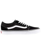 Load image into Gallery viewer, Vans Men's Low-Top Sneakers, Black Suede Canvas Black White C24, 9 UK
