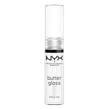 Load image into Gallery viewer, NYX PROFESSIONAL MAKEUP Butter Gloss, Non-Sticky Lip Gloss - Sugar Glass (Clear)

