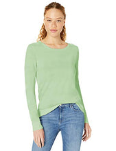 Load image into Gallery viewer, Amazon Essentials Women's Classic Fit Lightweight Long-Sleeve Crewneck Sweater, Bright Mint, Small
