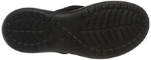 Load image into Gallery viewer, crocs Women&#39;s Capri V Sequin W Flip Flop, Black, 9 M US
