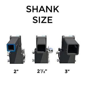 B&W Trailer Hitches Tow & Stow - Fits 2" Receiver, Dual Ball (2" x 2-5/16"), 5" Drop, 10,000 GTW - TS10037B