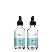 Load image into Gallery viewer, Hyaluronic Acid Serum 2 fl oz And 2 fl oz Double Pack, Made From Pure Hyaluronic Acid, Anti Aging, Anti Wrinkle, Ultra-Hydrating Moisturizer That Reduces Dry Skin Manufactured In USA
