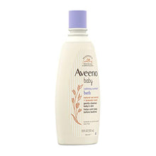 Load image into Gallery viewer, Aveeno Baby Calming Comfort Bath with Relaxing Lavender &amp; Vanilla Scents, Hypoallergenic &amp; Tear-Free Formula, Paraben- &amp; Phthalate-Free, 18 Fl Oz (Pack of 1)
