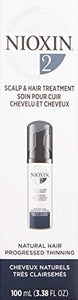 Nioxin System 2 Scalp & Hair Treatment for Fine/Natural Hair with Progressed Thinning, 3.4 oz