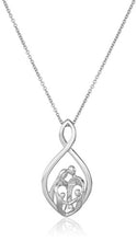 Load image into Gallery viewer, Amazon Collection Sterling Silver Family Infinity Pendant Necklace, 18&quot;
