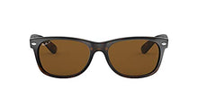 Load image into Gallery viewer, Ray-Ban RB2132 New Wayfarer Square Sunglasses, Tortoise/Polarized B-15 Brown, 55 mm
