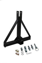 Load image into Gallery viewer, MAXXHAUL Standard 3-Point Hitch Adapter for Trailers &amp; Farm Equipment with Category 1 Pins &amp; 2" Hitch Receiver
