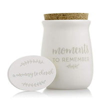 Load image into Gallery viewer, Pearhead Gratitude Jar, Ceramic Blessings Keepsake Jar with Cork Topper &amp; Memories To Cherish Notecards; Personalized Gift Idea for Families, Couples, Unique Thoughtful Gift, Ceramic Home Decor, White
