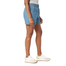 Load image into Gallery viewer, Signature by Levi Strauss &amp; Co. Gold Label Women's Pull On A-Line Shorts (Standard and Plus), (New) Blue Dahlia, X-Large
