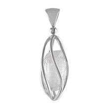 Load image into Gallery viewer, Starborn Sterling Silver Cage Style Danburite Crystal Pendant
