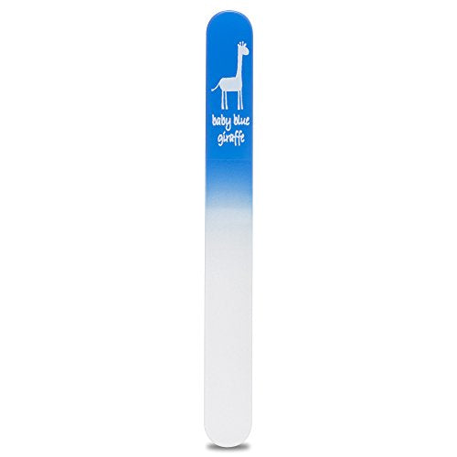 Baby Nail File by baby blue giraffe (Blue) The Original Glass Baby Nail File - 100% Manufactured in Europe